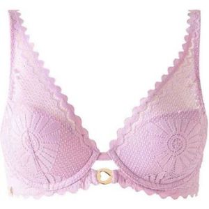 Soutien-gorge ampliforme coque moulée parme Lison violet