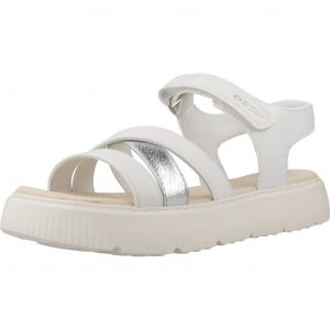 Geox Fille J Sandal Kodette Gir, Blanc Argent, 36 EU