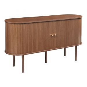 Buffet Mapia 140 x 40 x 75 cm effet noyer [en.casa]