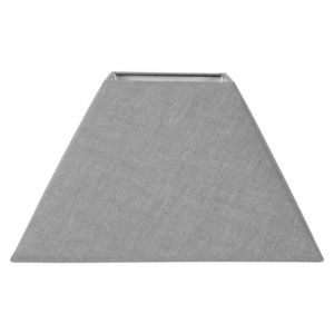 Ostaria Abat-jour - Carré - Gris clair - Culot E27 - Tissu contemporain