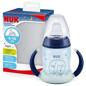 Nuk Bouteille First Choice + Glow in the Dark Boy, 150ml en bleu
