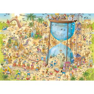 Heye Puzzle 1000 pièces : degano zoo habitat désertique