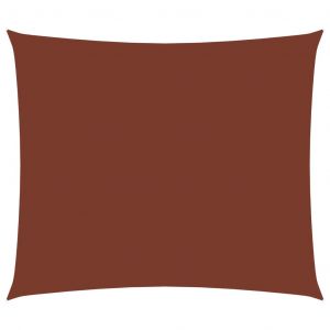 VidaXL Voile de parasol Tissu Oxford rectangulaire 3x4 m Terre cuite