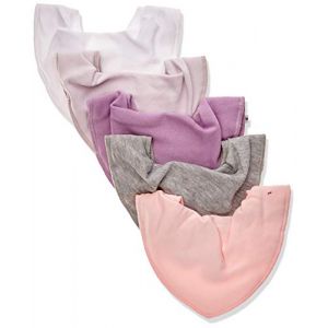 Pippi bib bandana junior polycoton rose taille unique 5 pièces