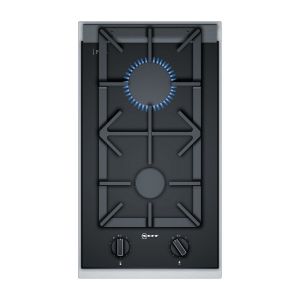 Neff Plaque gaz N23TS29N0 - N 90, Domino gaz, 30 cm, Vitroceramique, Noir