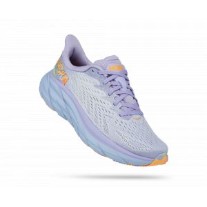 Image de Hoka One one Clifton 8, Running Shoes Femme, Baby Lavender/Smoke Green, 41 1/3 EU