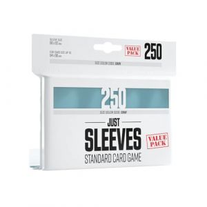 Just Sleeves | Value Pack | 250 protège-Cartes | Transparent | Aspect Brillant | Format Standard 66x92mm | Color Code : Gray | Jeu de société | Accessoire
