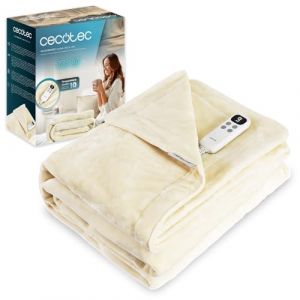 Cecotec Manta électrique HeatConfort Calma 160 x 130 cm LCD 10 niveaux sécurité