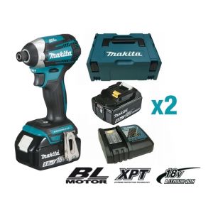 Image de Makita DTD154RTJ - Visseuse à chocs 18V Li Ion 5Ah Hexagonal 1/4'' 175 Nm