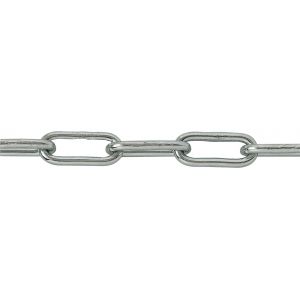 Image de Chaîne soudée droite maille longue en bobine - Longueur 25 m - Diamètre 4 mm