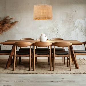 BRILONER - Suspension avec abat-jour en paille, douille E27, max. 10 W, Boho, aesthetic, Lampe à suspendre, Lampe à suspendre table à manger, Lampe de salon, 40 x 128 cm (LxH), Naturel