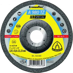 Klingspor Disque &agrave; tron&ccedil;onner 125X0,8X22,23 (Emball&eacute; par 25)
