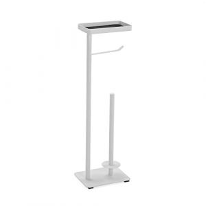 Versa Porte-Papier Toilette Lilia Blanc 15 x 65 x 20 cm Métal