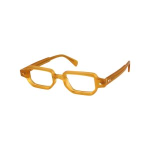 Xlab Unisex SAMAR Montures optiques Acétate Jaune Carré Anti-lumière bleue