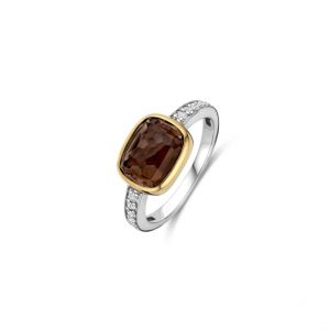 Ti sento Bague femme - 12398SQ Argent 925/1000 Marron