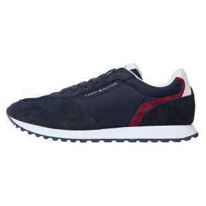 Tommy Hilfiger Baskets de Running Homme New Eva Summer Nylon Pop en Daim, Bleu (Desert Sky), 40