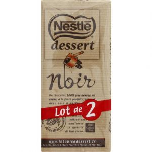 Nestlé Chocolat noir - Les 2 tablettes de 205g