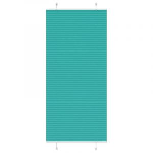VidaXL Store plissé vert pétrole 90x200 cm largeur du tissu 89,4 cm, store plissé de fenêtre, store accordéon, store plissé 4015413