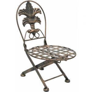 Dandibo - Tabouret Porte-Fleurs Chaise Pliante Support de Fleurs Support de Plantes 32 cm Chaise à poupée