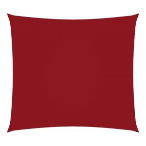 VidaXL Voile de parasol Tissu Oxford carré 2x2 m Rouge