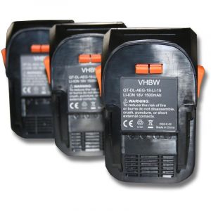 Image de Vhbw 3x Batterie compatible avec AEG BS 18G, BSB 18, BSB 18 C, BSB 18 G, BSB 18 LI, BSB 18 STX, BSS 18C outil &eacute;lectrique