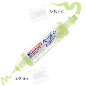 Edding Marqueur Acrylic 5400 - Double Pointe - Vert Pastel