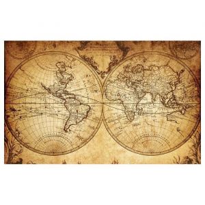 Hxadeco - Affiche old map, 60x40cm - made in France