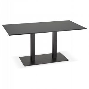 Image de Table Design "Alabama" 160cm Noir Prix