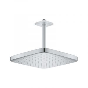 Grohe TEMPESTA 250 Ensemble de douche de tête plafond, Carré, 142mm, 1 Jet, Chrome(26683000)
