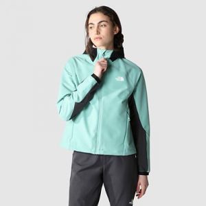 The North Face Veste À Capuche En Softshell Athletic Outdoor Pour Femme Wasabi-asphalt Grey-tnf Black Taille M