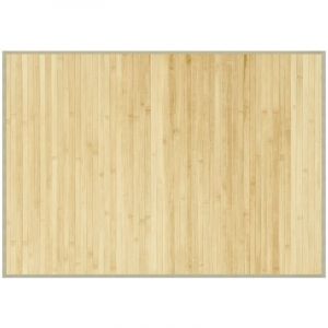 VidaXL Tapis rectangulaire naturel clair 70x100 cm bambou Beige