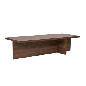 Pier Import - Table basse moderne minimaliste - effet bois de noyer marfa