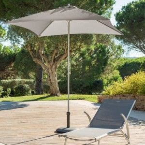 Image de Hesperide Parasol droit Anzio - 2 x 2 m - Taupe