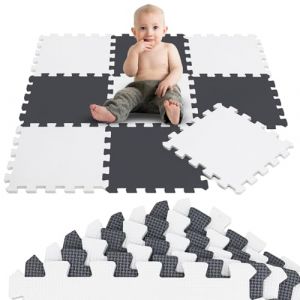 Littletom - 9 Pièces Tapis de Sol Bébé 30x30 Tapis Mousse Bebe Tapis de Jeux Enfant Pliable