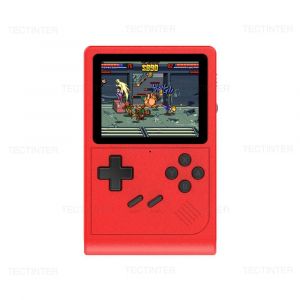Gb300 Lecteur De Jeu Portable 3.0 Pouces Écran Tv Console De Jeu Vidéo Sortie Av Console De Jeu Rétro Intégré 8g 6000 + Jeux-Rouge