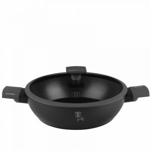 Marmite basse en titane avec couvercle 28 cm 3,8 L BERLINGER HAUS Anthracite BH-8128