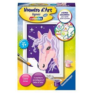 Ravensburger Numéro d'art-Mini-Licorne à crinière Violette Loisir créatif, 4005556290420