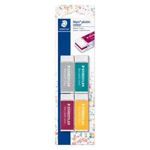 Staedtler Gomme X4 Mars Plastic Colour - Le Lot De 4 Gommes