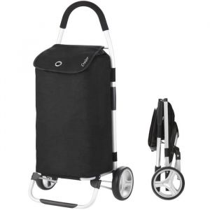 Image de Cruiser Pliable Chariot de Course - 45Ltr - Caddie á 2 Roues - Pousette de marché - Noir