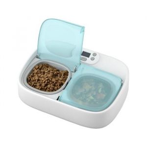 Petoneer : Double gamelle connect&eacute;e Two-Meal Pet Feeder