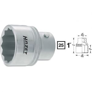 Hazet 1100Z-60 - Douille à 12 pans Carré creux 25 mm (1") Taille: 60 L: 83 mm