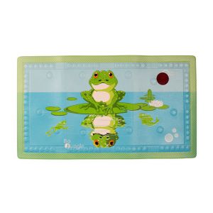 Bo jungle Tapis de bain antidérapant avec témoin de température Grenouille - Vert
