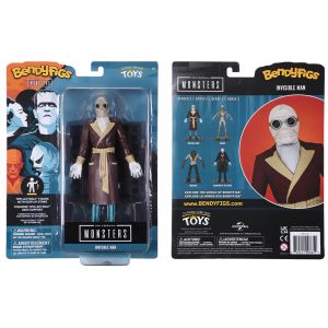 Image de The Noble Collection Universal Monsters The Invisible Man BendyFig 7.5 Inch Action Figure