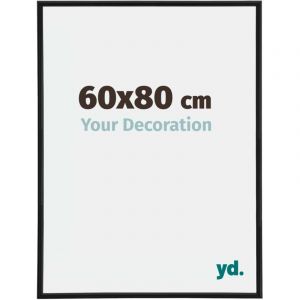 Your Decoration - 60x80 cm - Cadres Photos en Plastique Avec Verre Plexiglas - Excellente Qualit&eacute; -Noir Mat - Cadre Decoration Murale - Annecy.