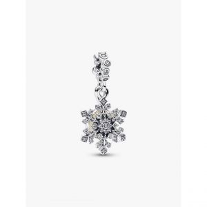 Pandora Charm Pendant Double Flocon de Neige Opalescent