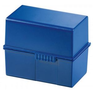 Image de Han 977-14 - Boîte à fiches DIN A7, avec couvercle, pour 300 fiches, coloris bleu