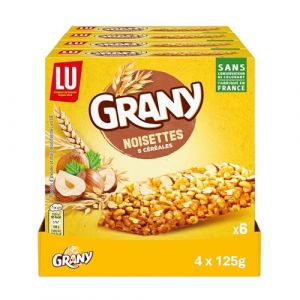 Lu 24 Barres de Grany - Céréales aux Noisettes - Format Pocket - (24x21g)