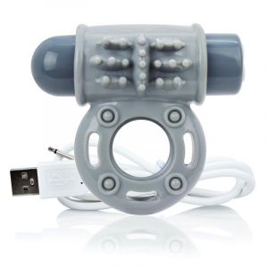 Screaming'o Anneau Vibrant Gris Rechargeable