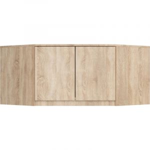 Akord - Surmeuble pour armoire S100 Chêne Sonoma 100 cm 2 portes 3 étagères 100x50x55 cm