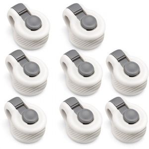 Clips de couette robustes - 8 pi&egrave;ces - Drap - Tendeurs - Clips - Pour housses de couette 1/2 personne - Luft